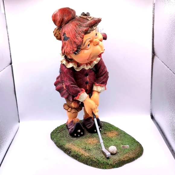 LAAF Collection Efteling Holland LUTT the GOLFER Gnome Figure Figurine Statue - Picture 3 of 12